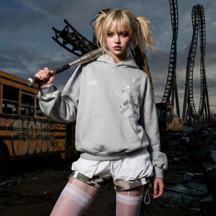 BLOODRIDE HOODIE - ASH GREY