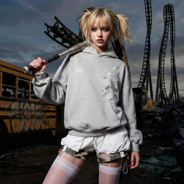 BLOODRIDE HOODIE - ASH GREY