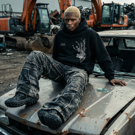 BLOODRIDE HOODIE - MIDNIGHT BLACK