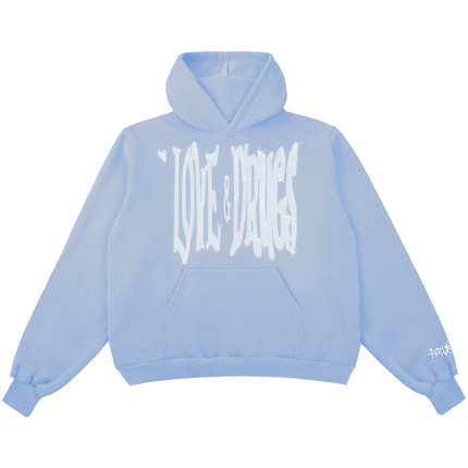 L&D HOODIE - POWDER BLUE - Hotline