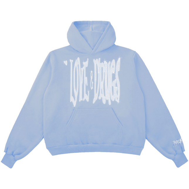 L&D HOODIE - POWDER BLUE - Hotline