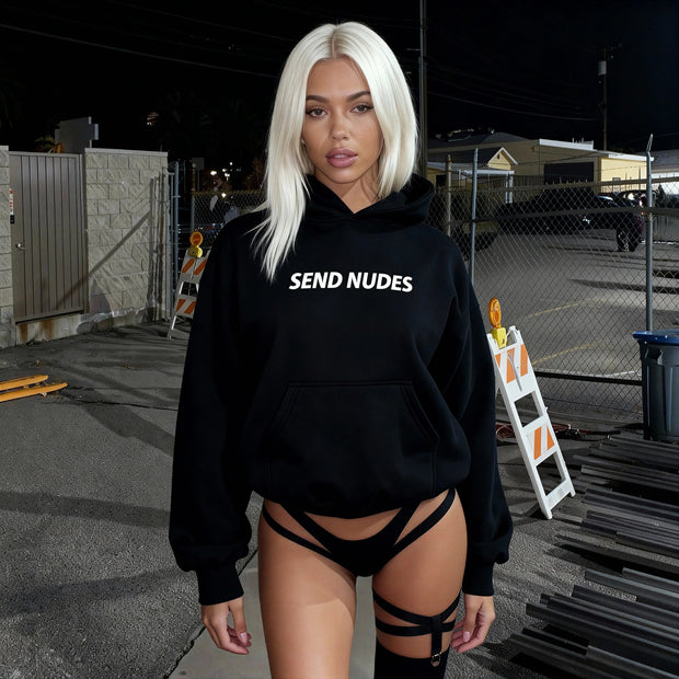 SEND NUDES Hoodie - Hotline